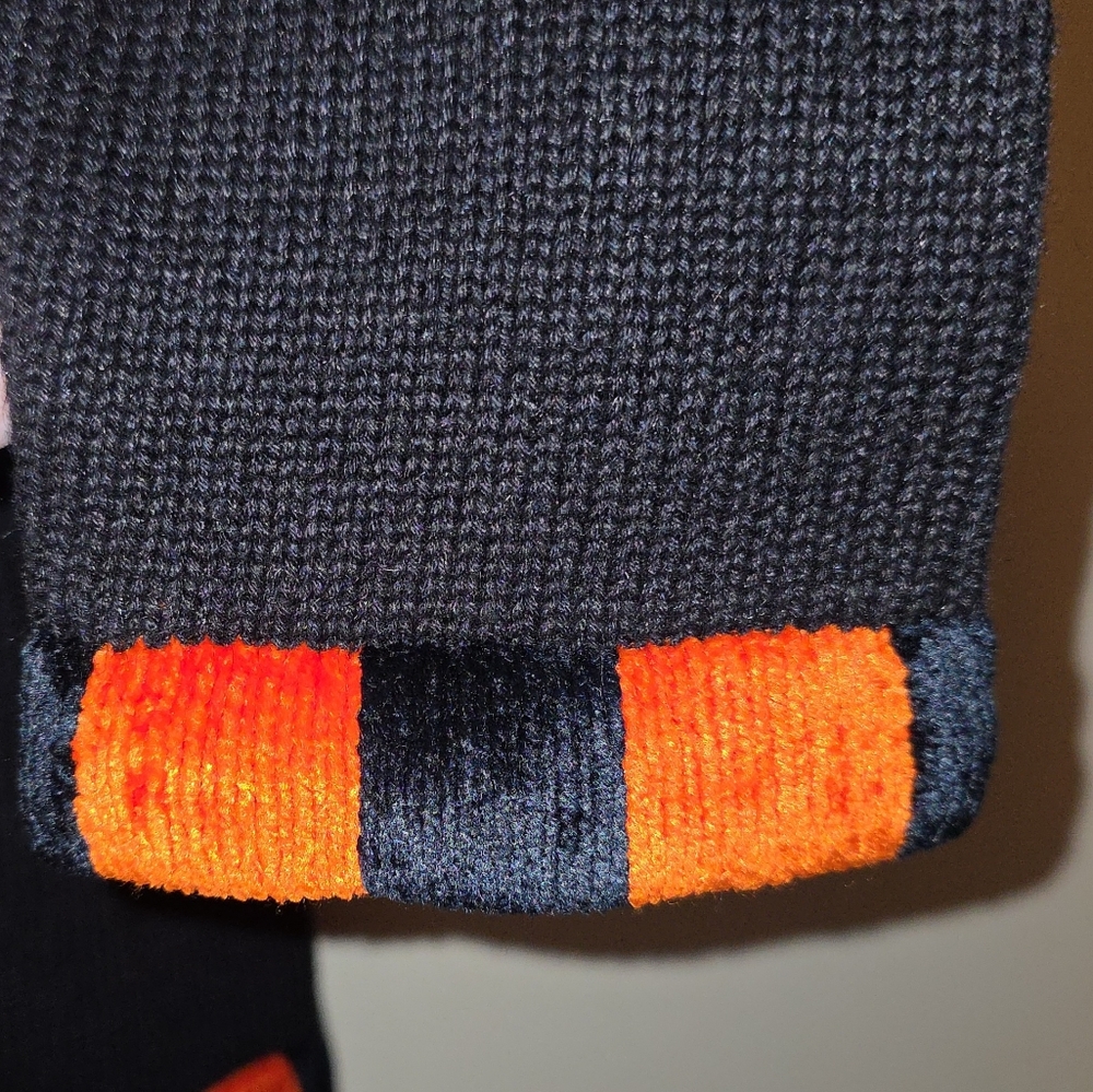 Vintage Jack B. Quick Black and Orange Halloween Sweater with Cat Bag! - Picture 5 of 7